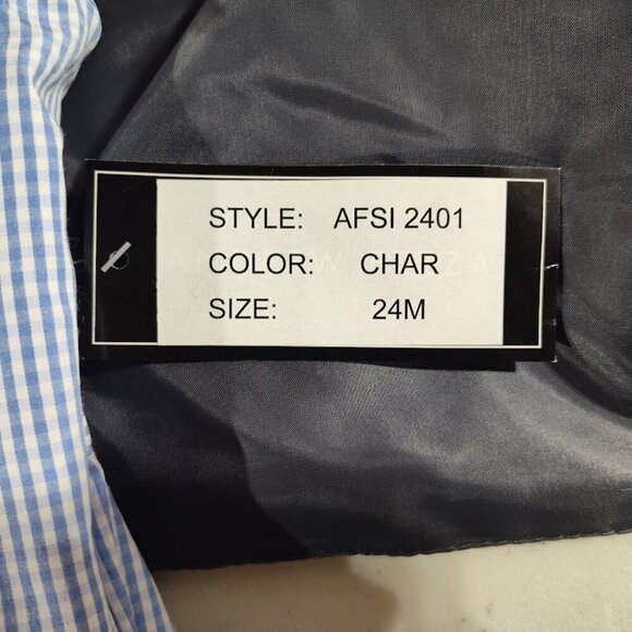 Andrew Fezza 3 Piece Vest, Shirt, Pinstripe Pant Suit Boys 24 Month NWT - Picture 9 of 10